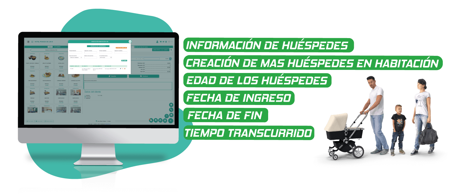 gestión de huespedes